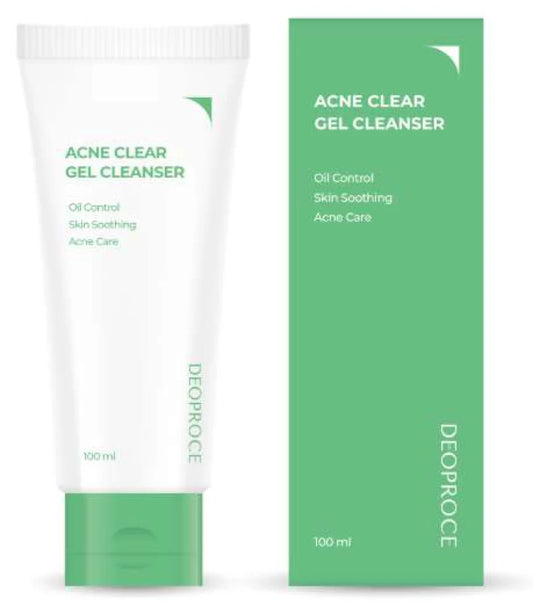 غسول The Saem Deoproce Acne Clear Gel Cleanser ينظف البشرة بعمق ويساعد على تقليل الحبوب والزيوت الزائدة للحصول على بشرة نقية ومنتعشة.