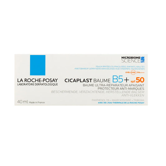 لاروش بوزيه، سيكابلاست بالم +B5 كريم حماية وإصلاح البشرة مع واقي من الشمس SPF50 معامل وقاية - 40 مل