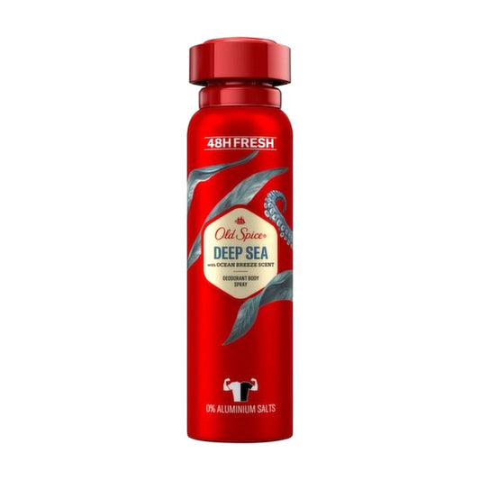 ديودرنت سبراي ديب سي خال من الألمنيوم حماية ٢٤ ساعة Old Spice Deep Sea