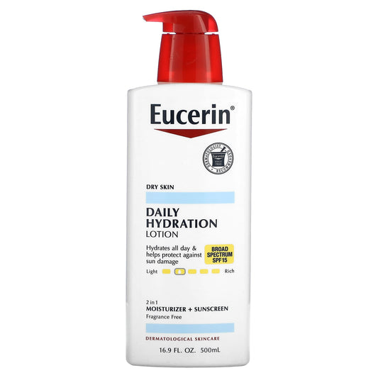 يوسيرين لوشن الترطيب اليومي مع واقي شمس SPF15 حجم 500 مل