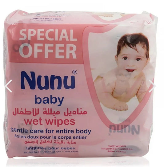 نونو مناديل مبللة للرضع 3×72 منديل عرض خاص