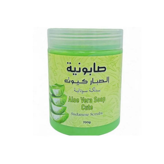 كيوت صابونية الصبار بدلكة سودانية من لمسة ابداع 700غرام